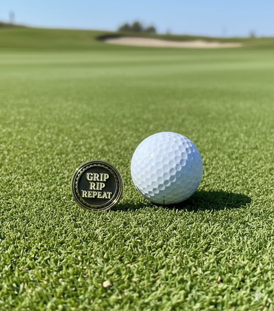 Gold Divot Tool & Ball Marker