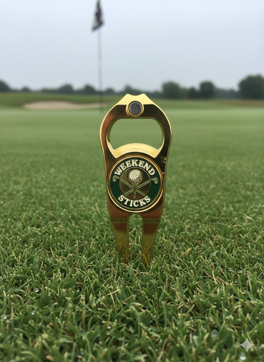 Gold Divot Tool & Ball Marker